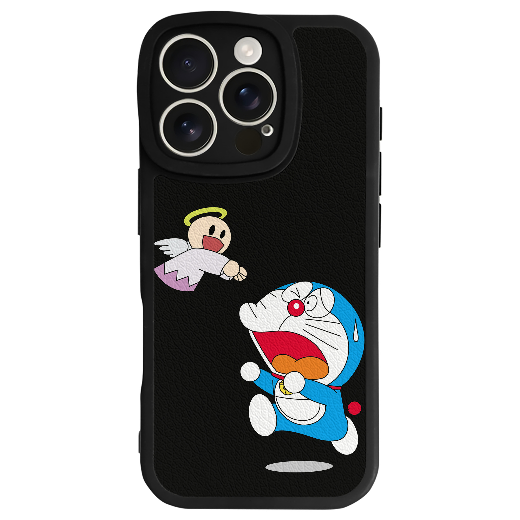 （画像用） ドラえもん Doraemon 【iPhone 16シリーズ対応】シリコンスマホケース（レザー調） 材質：シリコン